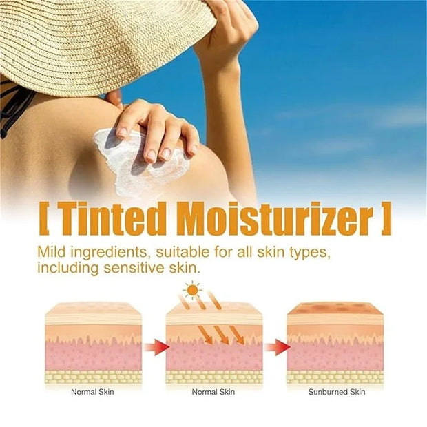Tinted Sunscreen For Face SPF 50, Universal Protector Solar 50 Face Sunscreen Moisturizer, No Sticky, Hydrating travel siz...