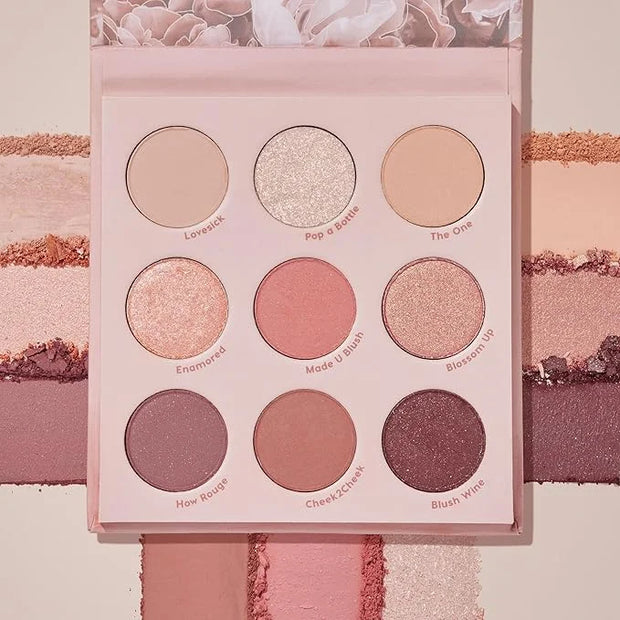 ColourPop Blush Crush Eyeshadow Palette - Brown, Gold & Pink Shadow Palette with Metallic and Matte Finishes - High-Pigmen...
