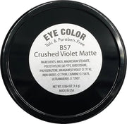 Crushed Violet Matte Purple Mauve Pressed Powder Single Vegan Eyeshadow; Talc, Paraben & Cruelty Free - Product Image