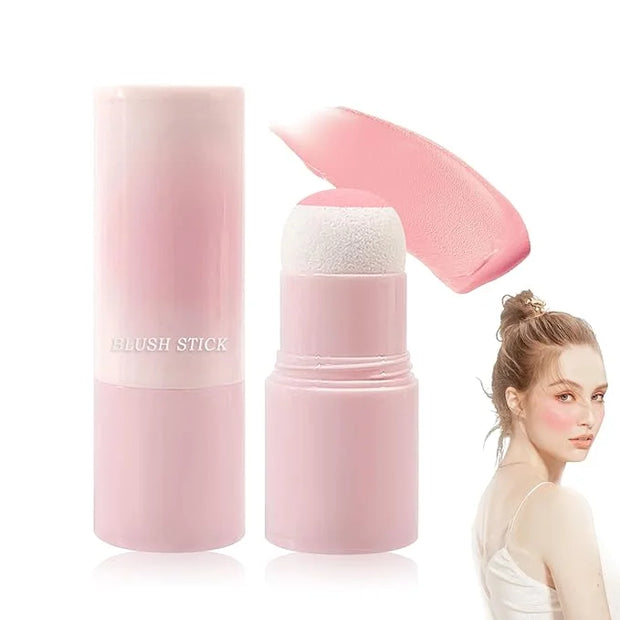 Matte Contour Blush Stick for Cheeks and Face - Buildable Shimmer Facial Blusher Shades - Blendable Cosmetic Makeup 02 - P...