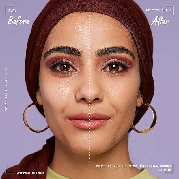 NYX PROFESSIONAL MAKEUP Can't Stop Won't Stop Mattifying Pressed Powder - Fair - Product Image
