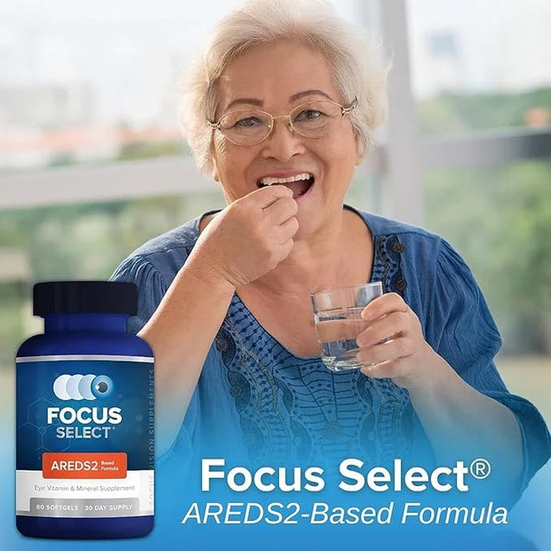Focus Select AREDS2 Based Eye Vitamin-Mineral Supplement - AREDS2 Based Supplement for Eyes (360 ct. 180 Day Supply) - ARE...