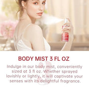 Bath Gift for Women and Girls, Japanese Cherry Blossom Spa Set With Natural Extracts, 3PCS Set - Shower Gel, Lotion, Mist,...