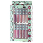 Nicole Miller Lip Gloss Collection Shimmery Glosses for Women and Girls Long Lasting Color Set with Rich Varied Colors, Pi...