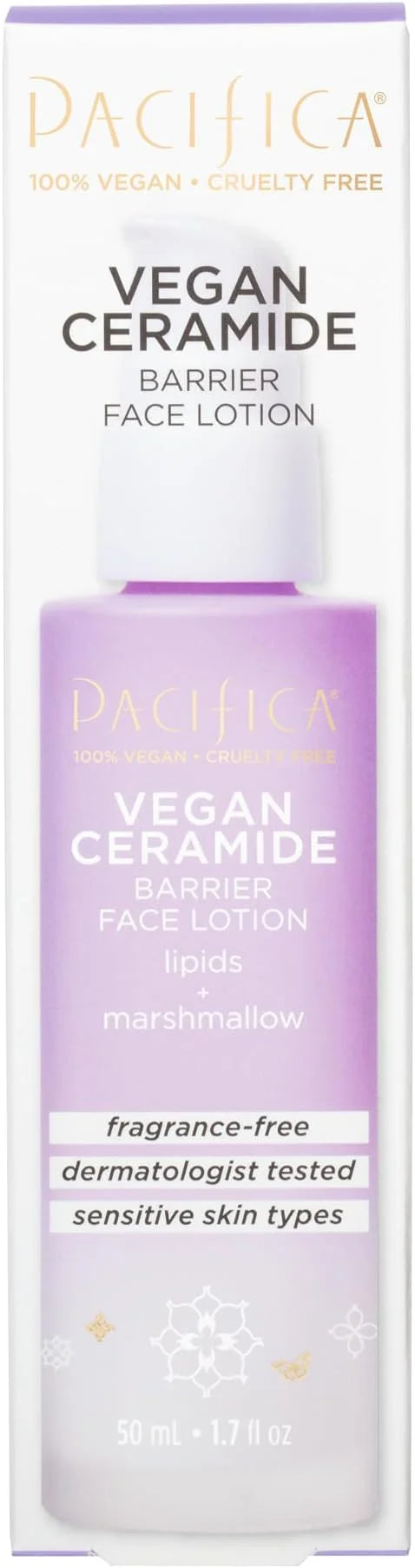 Pacifica Beauty, Vegan Ceramide Face Wash + Face Lotion Set, Cleanser, Moisturizer, Sensitive Skin, Dermatologist + Allerg...