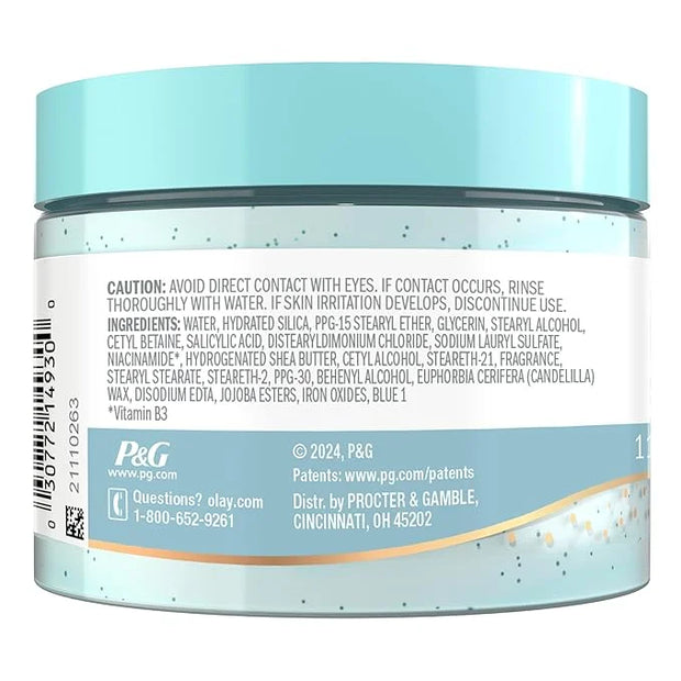 Olay Body Indulgent Mineral Scrub, Skin Exfoliating & Massaging Pearls, Nourishing Soft & Gentle Formula, Renewing BHA, Vi...