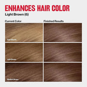 Revlon ColorSilk Tone + Gloss + Care Demi Permanent Hair Color, Dye Kit with Leave-In Scalp and Haircare Serum, 2x Shinier...