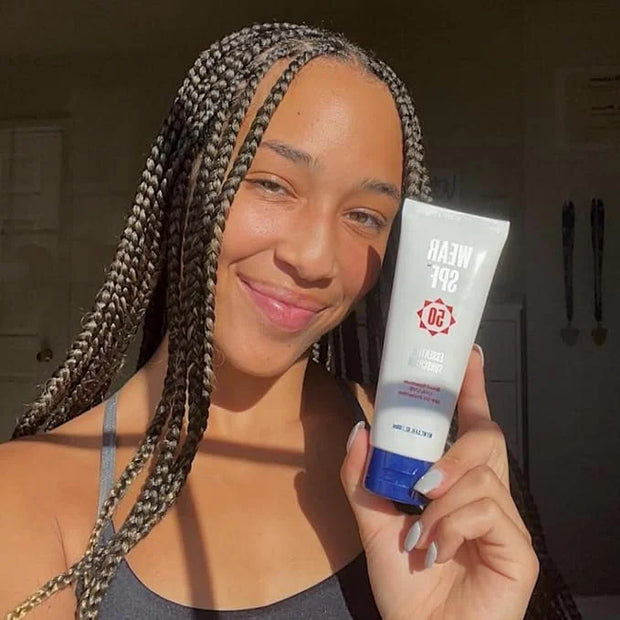 Essential Sunscreen SPF 50 Broad Spectrum Hybrid Lotion for Face and Body with Zinc Oxide to Reflect Harmful UVA/UVB Rays,...