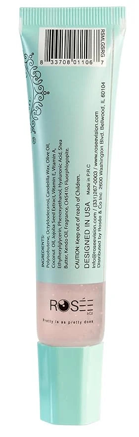 Rosee Lip Gloss Vegan & Cruelty Free Treatment, Professional Make up, Long Lasting Glossy with Shea Butter, Moisturize, Pr...