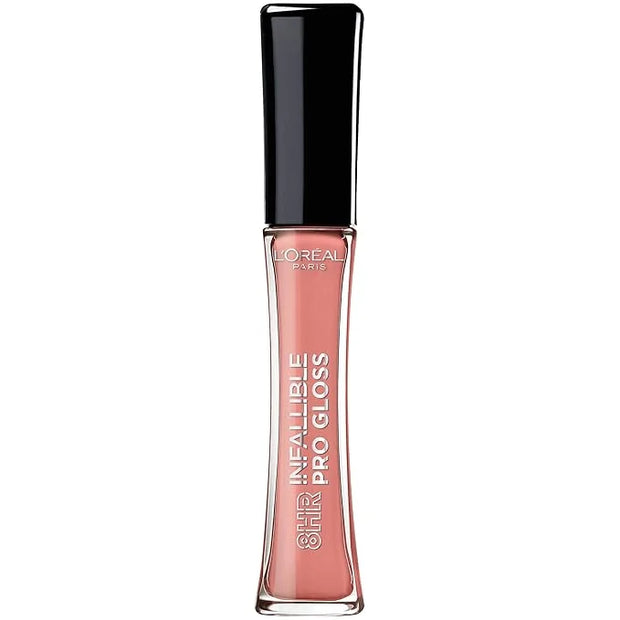 L’Oreal Paris Makeup Infallible 8 Hour Hydrating Lip Gloss, Shell Pink, 0.21 Fl Oz - Product Image