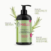 Mielle Organics Rosemary Mint Strengthening Conditioner with Biotin, 12 Ounce - Product Image