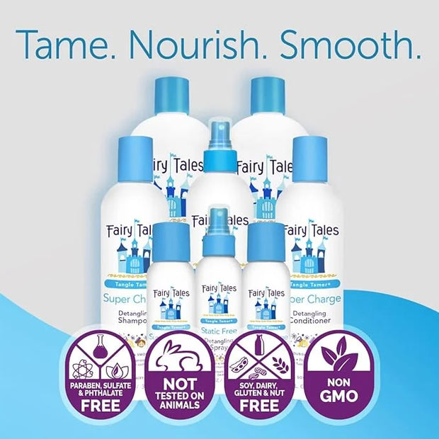 Fairy Tales Tangle Tamer Super Charge - Detangling Conditioner for Kids - Paraben Free, Sulfate Free, Gluten Free, Nut Fre...