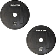 HulkFit 2-inch Rubber Coated Steel Weight Plates Set - Product Image