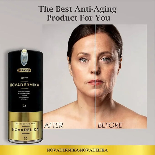 Novadérmika & Novadélika 2in1. Facial Emulsion and Eye Contour - Nourishes, Hydrates, Rejuvenates and leave your Skin with...
