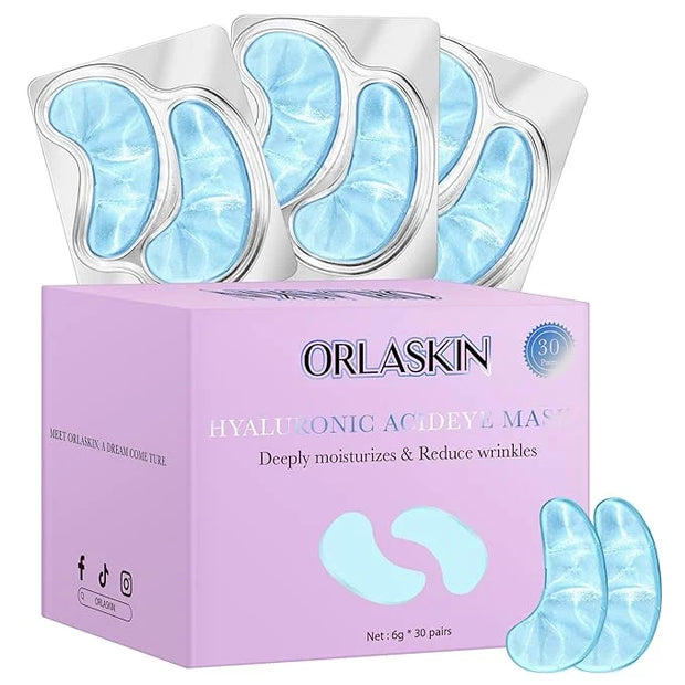 Under Eye Patches,30 Pairs Eye Mask Skin care for Dark Circles, Puffy Eyes, Undereye Bags,Wrinkles,Hyaluronic Acid Eye Tre...
