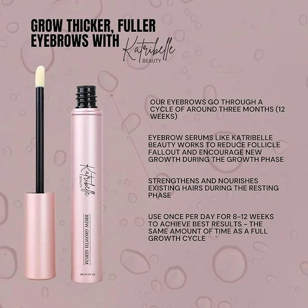 Eyebrow Growth Serum - Naturally Boost Regrowth for Longer, Thicker, Fuller-Looking Brows - Gentle & Effective Enhancing F...
