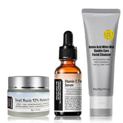 Crema De Baba De Caracol Original, 92% Snail Mucin Moisturizer Korean Skin Care Set, Snail Mucin Serum, Vitamin C Facial S...