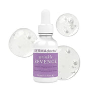DERMAdoctor Wrinkle Revenge Dermatologist Formulated Anti Aging Hyaluronic Acid Serum for Face, Hydrating Serum, Wrinkle F...