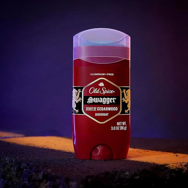 Old Spice Aluminum Free Deodorant for Men, 24/7 Odor Protection, 24/7 Freshness & Lasting Scent, Swagger with Cedarwood Sc...