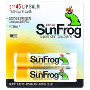 Royal SunFrog | 2-Pack Tropical Lip Balm with SPF 45 Sun Protection | Protects, Soothes, and Moisturizes with Vitamin E an...