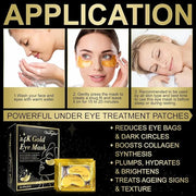 Under Eye Mask,20 pairs 24K Collagen Eye Pads,Under Eye Patches Skincare for Anti Aging,Anti Wrinkle,Reducing Eye Puffines...
