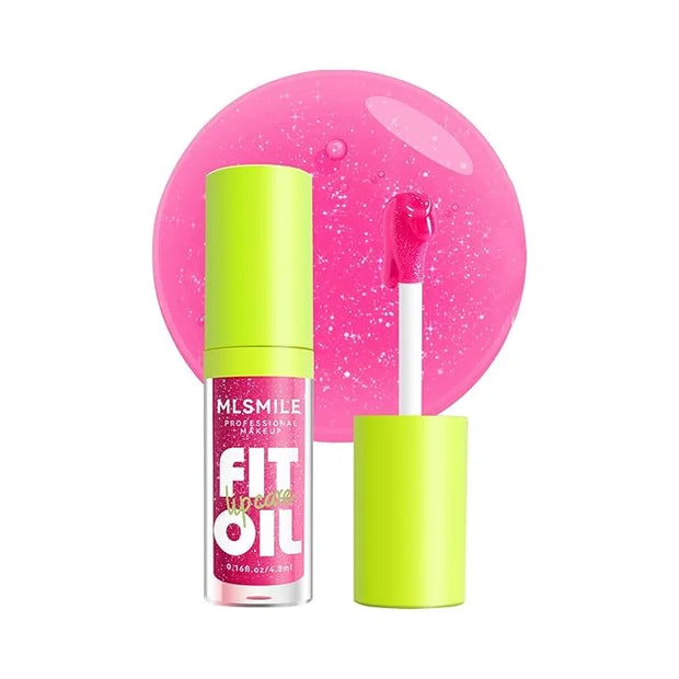 Lip Oil Lip Glaze, Soft Brush Head Hydrating Lip Glow Oil,Shiny Transparent Lip Gloss Plumping,Long Lasting Nourishing Non...