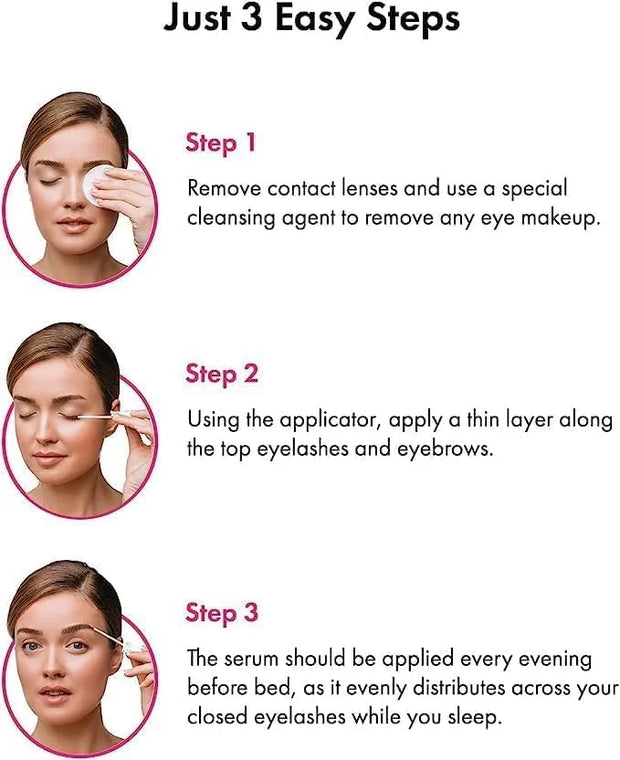 XL Lash and Brow Booster, Growth Serum with Eyelash and Eyebrow Enhancer, Promotes Stronger, Thicker, Healthier Lashes wit...