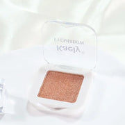 Kaely Pressed Single Eyeshadow Makeup, Champagne Gold Sparkle Highly Pigmented Monochrome Eye Shadow Palette, Waterproof N...