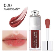 Hydrating Lip Glow Oil-Lip care oil- Lip Oil Tinted for Lip Care and Dry Lips-Prevents Dry Cracked-Non-sticky Big Brush He...