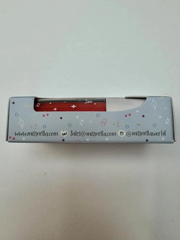 MISS NELLA Fairy Kiss Lip Gloss, Red hydrating children Lip Gloss, watermelon scent, gentle on the skin. gives a sheer kis...