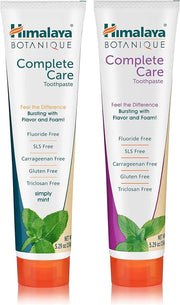 Himalaya Botanique Complete Care Toothpaste, Mint and Spearmint - Fluoride Free Toothpaste for Clean Teeth & Fresh Breath ...