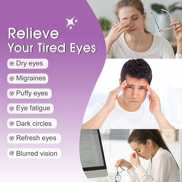 20 Pack Steam Eye Masks for Dry Eyes, Disposable Heated Eye Mask Self Heating Warm Compress for Eyes, Relief Eye Fatigue H...