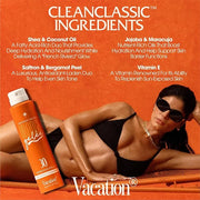 Vacation Orange Gelée SPF 30 Sunscreen Spray Oil & Air Freshener Bundle, Tanning Oil with SPF, Suntan Lotion Spray, Transp...