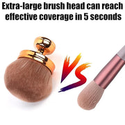 Large Self Tanning Brush, Oval Body Makeup Brush with Wide Brush Head Self Tanner Brush Applicator Sunscreen Brush for Mak...