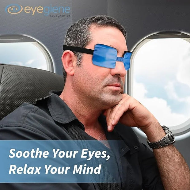 EyeGiene System - Self Heating Eye Mask – Warm Compress for Eyes, Multi-Use Heat Treatment for Dryness, Fatigue, Styes, Bl...