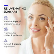 Elon Youth Under Eye Gel – Hyaluronic Acid Gel w/MSM, Plant Stem Cells - Anti Aging to Fight Dark Circles– Under Eye Puffi...