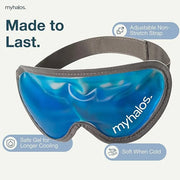 MyHalos® Gel Eye Mask - Reusable Cold Eye Mask with Adjustable Straps- Our Soothing Eye Gel Mask Helps Puffy Eyes, Dark Ci...