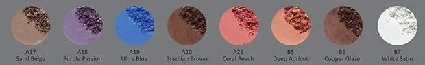 White Satin Snowflake Pearl Shimmer Finish Pressed Powder Single Vegan Eyeshadow; Talc, Paraben & Cruelty Free - Product I...
