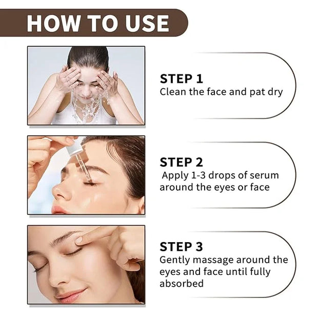 Caffeine Eye Serum With EGCG For Dark Circles and Puffiness, 30ML Anti Aging 5% Caffeine Solution For Puffy Eyes, Fine Lin...