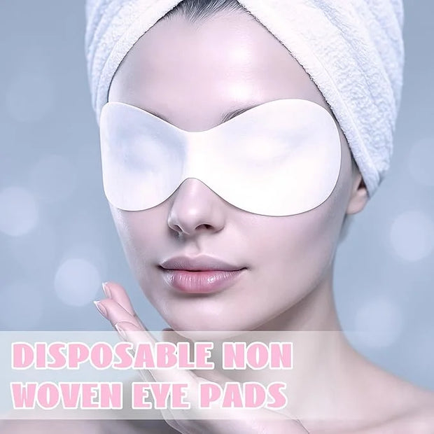 100 Pcs Disposable Non Woven Eye Care, Cotton Sheet Eye Mask Hygienic Eyelid Sheets, Clear Facials Patch Eye Pads For Dry ...