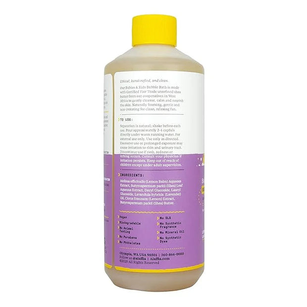 Alaffia Babies and Kids Bubble Bath, Gentle Bath Essentials for Delicate Skin, Plant-Based Formula, Paraben & Sulfate-Free...