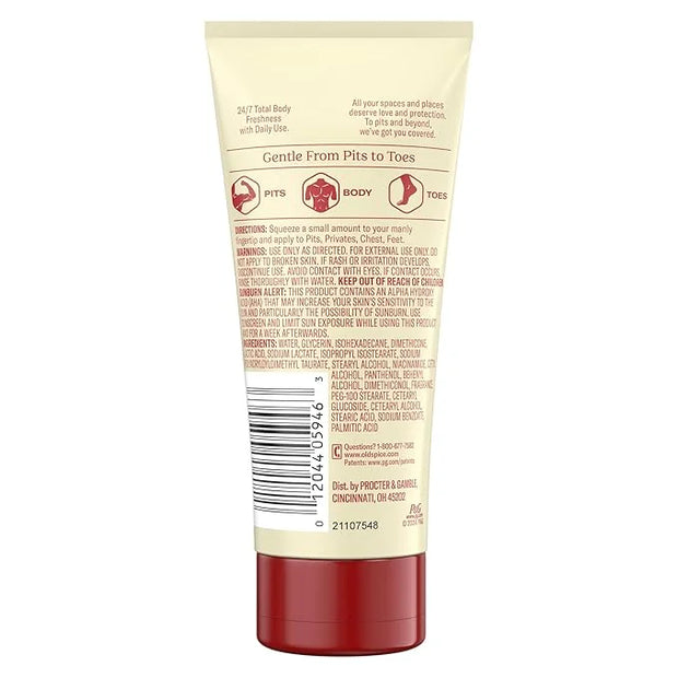 Old Spice Whole Body Deodorant for Men, Total Body Deodorant, Vanilla + Shea, Aluminum Free Deodorant Cream for 24/7 Fresh...