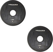 HulkFit 2-inch Rubber Coated Steel Weight Plates Set - Product Image