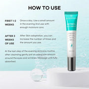 SLIKDERMIS Retinol Eye Cream for Dark Circles: Under Eye Cream for Wrinkles, Anti Aging - Eye Care, Advanced Formula Night...