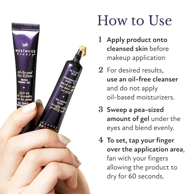 Westmore Beauty 60 Second Eye Effects - Eye Serum - Under Eye Cream - Instant Eye Tightening Serum & Instant Eye Bag Remov...
