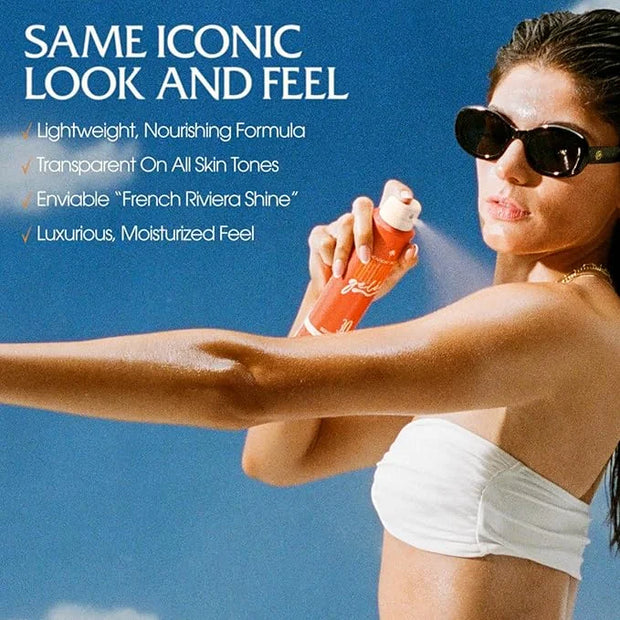 Vacation Orange Gelée SPF 30 Sunscreen Spray Oil & Air Freshener Bundle, Tanning Oil with SPF, Suntan Lotion Spray, Transp...