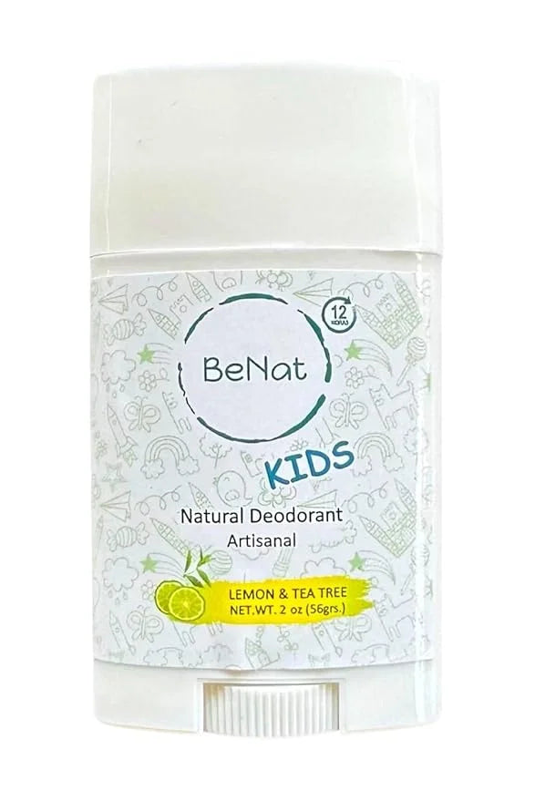 All Natural Deodorant For Kids and Teens 100% Natural Aluminum-Free Carcinogen Free Kids Deodorant For Boys and Girls Clin...