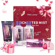 Bath & Body Kit, 3 Fl Oz, Ideal Skincare Gift Home Spa Set, Includes Body Lotion, Shower Gel, Body Cream, and Fragrance Mi...
