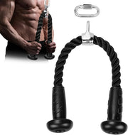 Hikeen Ergonomic Tricep Rope Cable Attachment with Anti-Slippery - Product Image