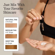 Sun Blush Glowing Self Tanning Drops Australian Made 1.0 fl.oz | Sun-Kissed, Natural Face & Body Gradual Self Tanner with ...